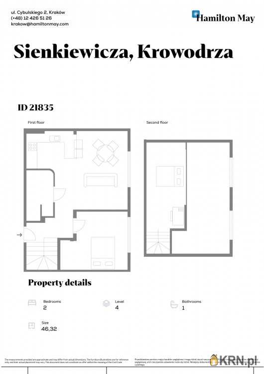 Kraków, Krowodrza, ul. H. Sienkiewicza, Mieszkanie  na sprzedaż, 3 pokojowe