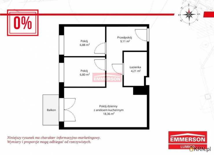 Mieszkanie  na sprzedaż, Kraków, Podgórze/Rybitwy, ul. , 3 pokojowe