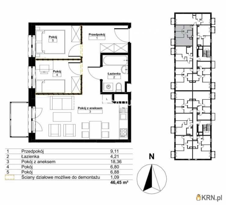 Mieszkanie  na sprzedaż, 3 pokojowe, Kraków, Bieżanów-Prokocim/Złocień, ul. 