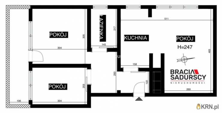 Kraków, Bronowice, ul. L. Rydla, Mieszkanie  na sprzedaż, 3 pokojowe