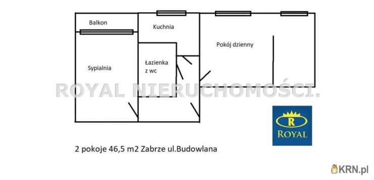 Zabrze, Rokitnica, ul. Budowlana, Mieszkanie  na sprzedaż, 2 pokojowe