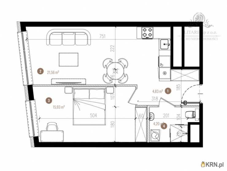 Wrocław, Stare Miasto, ul. , 2 pokojowe, Mieszkanie  na sprzedaż