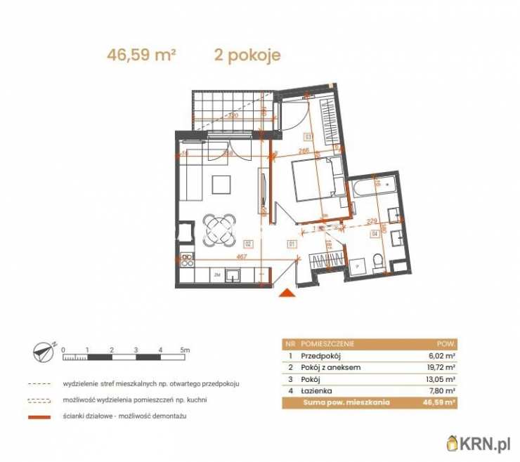 Katowice, ul. Ceglana, Mieszkanie  na sprzedaż, 2 pokojowe