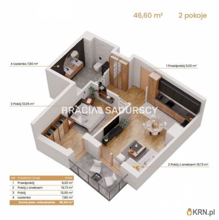 Katowice, ul. Ceglana, 2 pokojowe, Mieszkanie  na sprzedaż