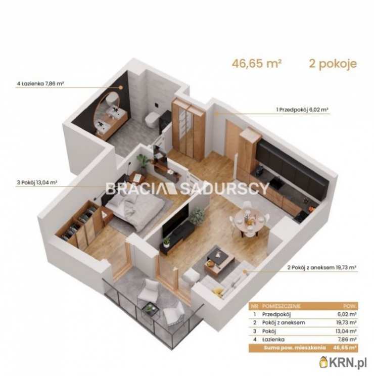 Katowice, ul. Ceglana, 2 pokojowe, Mieszkanie  na sprzedaż