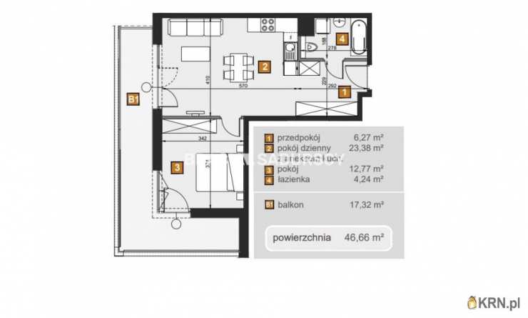 Kraków, Dębniki, ul. dr. J. Babińskiego, Mieszkanie  na sprzedaż, 2 pokojowe