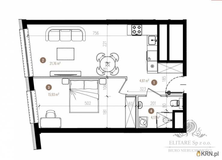 2 pokojowe, Mieszkanie  na sprzedaż, Wrocław, Stare Miasto, ul. 