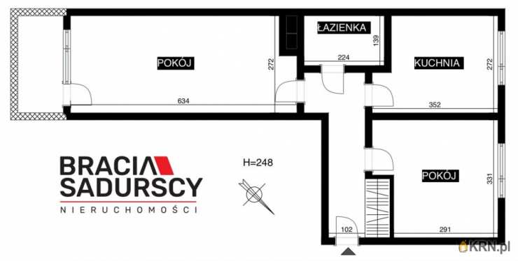 Mieszkanie  do wynajęcia, 2 pokojowe, Kraków, Bieńczyce, ul. Albertyńskie