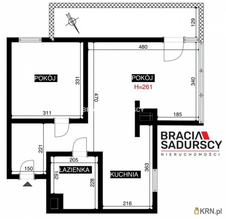 2 pokojowe, Kraków, Dębniki, ul. J. Pietrusińskiego, Mieszkanie  do wynajęcia