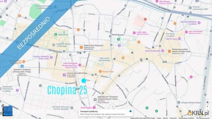 3 pokojowe, Lublin, Śródmieście, ul. F. Chopina, Mieszkanie  na sprzedaż