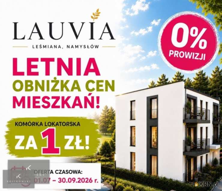 Mieszkanie  na sprzedaż, Namysłów, ul. B. Leśmiana, 2 pokojowe
