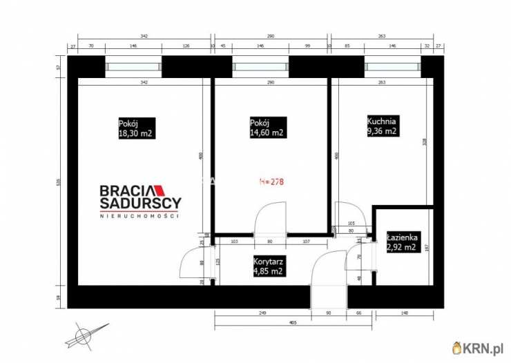 Kraków, Nowa Huta, ul. Centrum A, Mieszkanie  na sprzedaż, 2 pokojowe