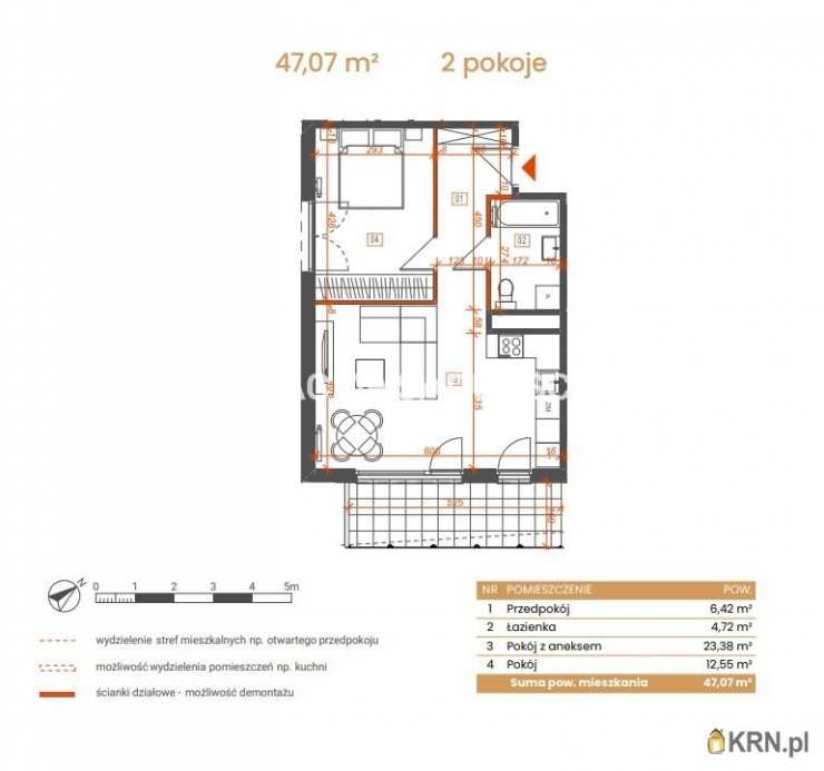 Katowice, ul. Ceglana, Mieszkanie  na sprzedaż, 2 pokojowe