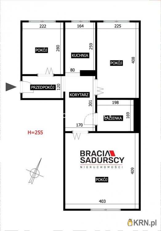 Kraków, Bieńczyce, ul. J. Strusia, 3 pokojowe, Mieszkanie  na sprzedaż