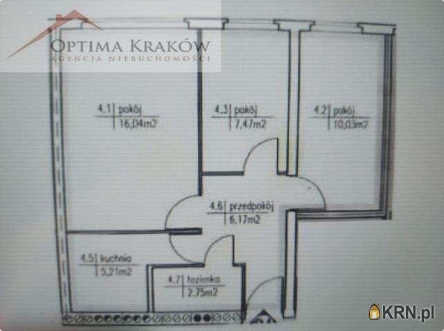 Kraków, Grzegórzki/Dąbie, ul. Bajeczna, 3 pokojowe, Mieszkanie  na sprzedaż