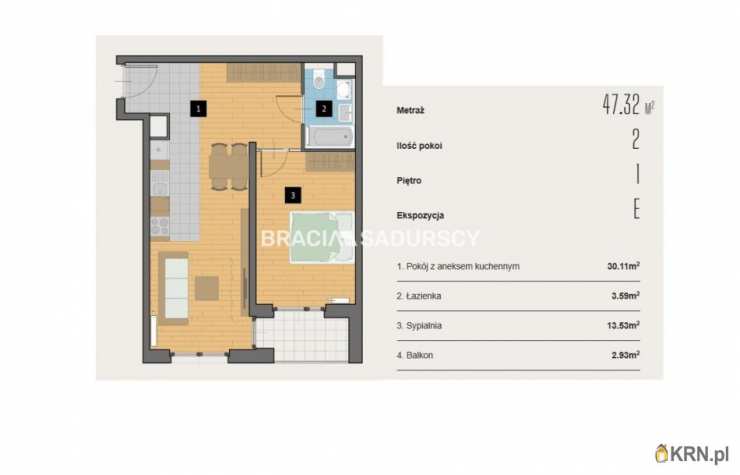 Kraków, Krowodrza, ul. Kijowska, Mieszkanie  na sprzedaż, 2 pokojowe