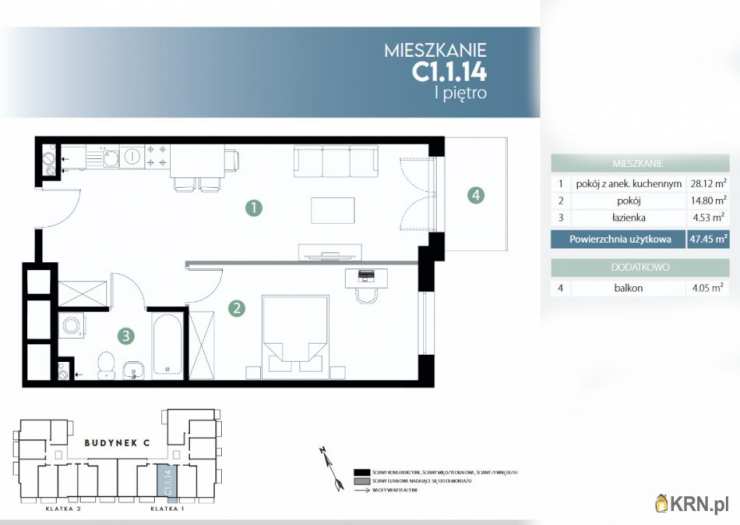 2 pokojowe, Mieszkanie  na sprzedaż, Wrocław, Fabryczna, ul. 