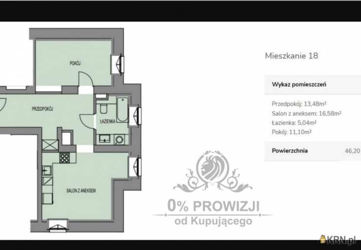 Wrocław, Krzyki, ul. , Mieszkanie  na sprzedaż, 2 pokojowe