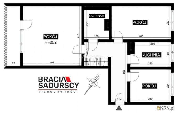 Kraków, Dębniki, ul. Komandosów, Mieszkanie  na sprzedaż, 3 pokojowe
