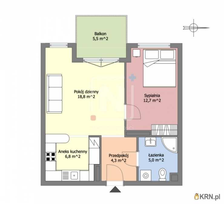 2 pokojowe, Mieszkanie  na sprzedaż, Warszawa, Białołęka/Żerań, ul. Krzyżówki