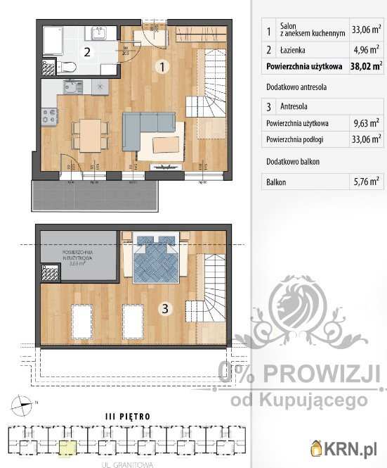 2 pokojowe, Mieszkanie  na sprzedaż, Smolec, ul. 
