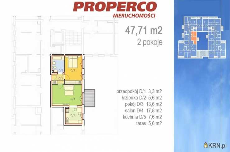 PROPERCO Sp. z o.o. Sp. k. , Mieszkanie  na sprzedaż, Kielce, ul. Starodomaszowska