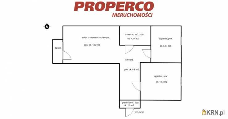 Kielce, Świętokrzyskie, ul. J. Nowaka Jeziorańskiego, 3 pokojowe, Mieszkanie  na sprzedaż