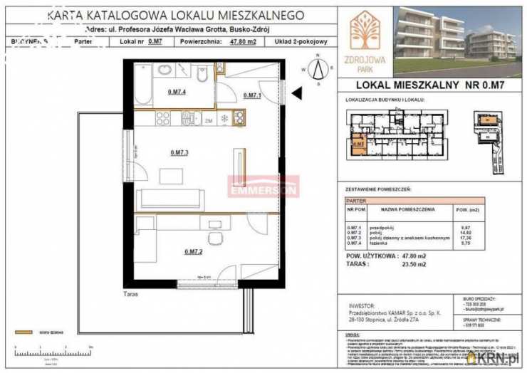 Mieszkanie  na sprzedaż, Busko-Zdrój, ul. , 2 pokojowe