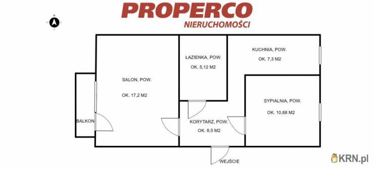 Mieszkanie  na sprzedaż, 2 pokojowe, Kielce, ul. Tarnowska