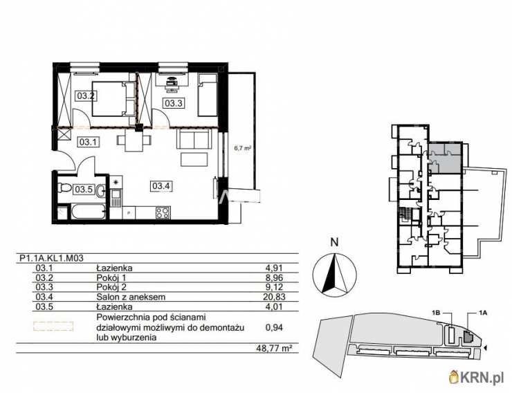 3 pokojowe, Kraków, Bieżanów-Prokocim/Złocień, ul. Agatowa, Mieszkanie  na sprzedaż