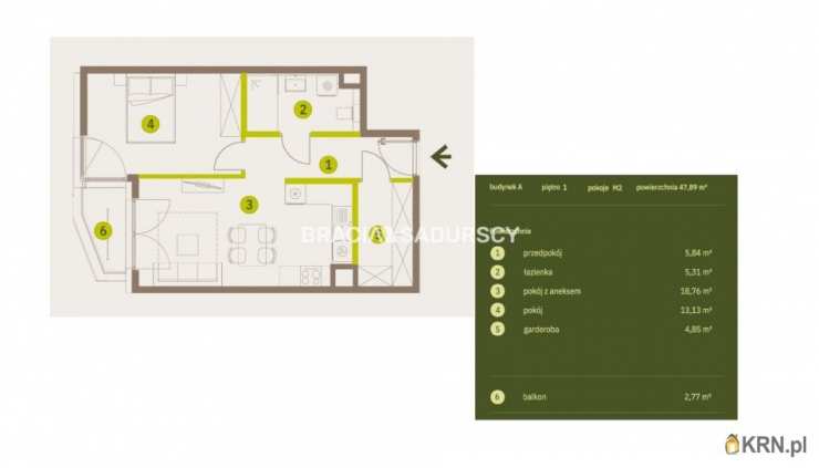 Kraków, Prądnik Biały, ul. Imbramowska, Mieszkanie  na sprzedaż, 2 pokojowe