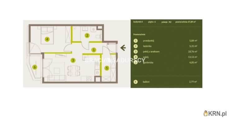 Mieszkanie  na sprzedaż, 2 pokojowe, Kraków, Prądnik Biały, ul. Imbramowska