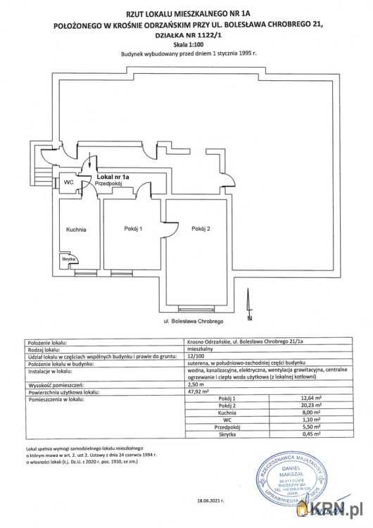Mieszkanie  na sprzedaż, Krosno Odrzańskie, ul. , 2 pokojowe
