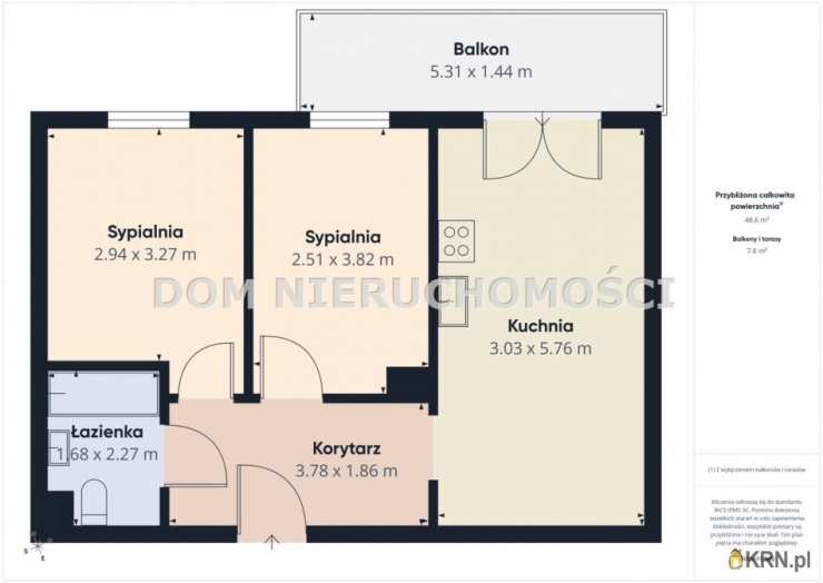 3 pokojowe, Mieszkanie  na sprzedaż, Olsztyn, Jaroty, ul. Bartąska