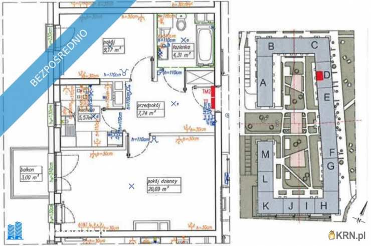 Mieszkanie  do wynajęcia, 2 pokojowe, Wrocław, Psie Pole, ul. Zakładowa