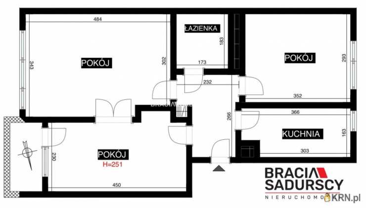 3 pokojowe, Mieszkanie  na sprzedaż, Kraków, Bieżanów-Prokocim, ul. E. Jerzmanowskiego