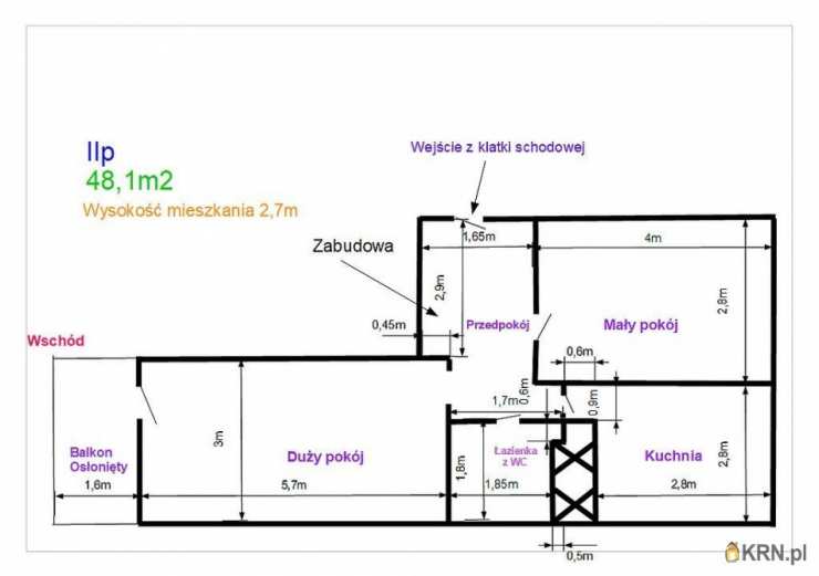 Mieszkanie  na sprzedaż, 2 pokojowe, Toruń, Koniuchy, ul. 