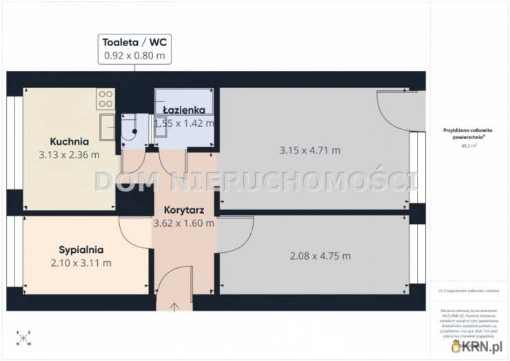 3 pokojowe, Olsztyn, Kormoran, ul. Dworcowa, Mieszkanie  na sprzedaż