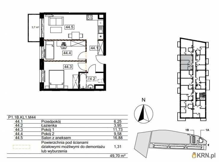 3 pokojowe, Kraków, Bieżanów-Prokocim/Złocień, ul. Agatowa, Mieszkanie  na sprzedaż