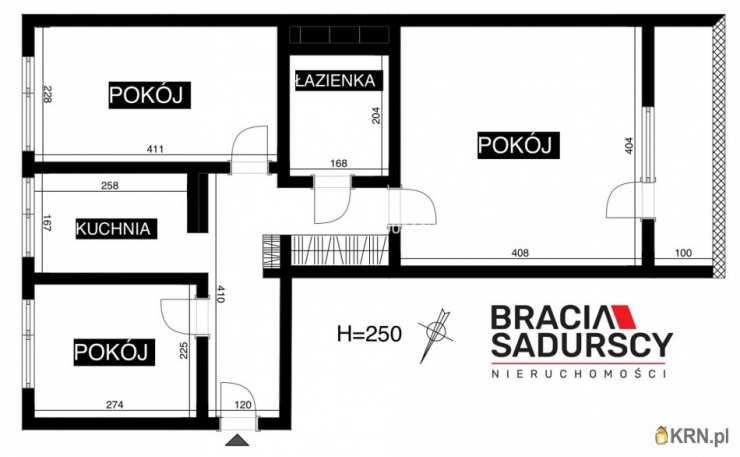 Kraków, Bieńczyce, ul. Przy Arce, Mieszkanie  na sprzedaż, 3 pokojowe