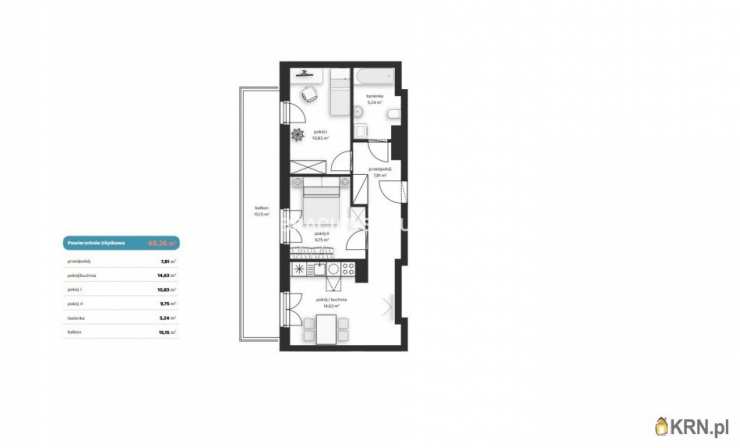 Kraków, Wzgórza Krzesławickie, ul. Polskich, Mieszkanie  na sprzedaż, 3 pokojowe