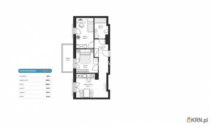 3 pokojowe, Mieszkanie  na sprzedaż, Kraków, Wzgórza Krzesławickie, ul. Polskich