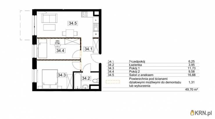 Kraków, Bieżanów-Prokocim/Złocień, ul. Agatowa, Mieszkanie  na sprzedaż, 3 pokojowe