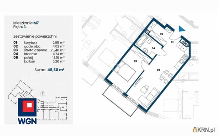 2 pokojowe, Mieszkanie  na sprzedaż, Nowa Dęba, ul. 