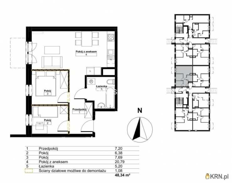 Kraków, Bieżanów-Prokocim/Złocień, ul. , Mieszkanie  na sprzedaż, 3 pokojowe