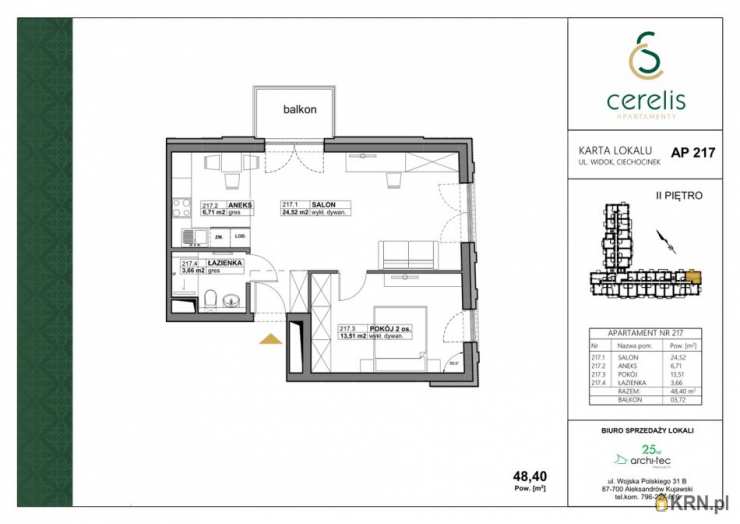 Mieszkanie  na sprzedaż, Ciechocinek, ul. Widok, 2 pokojowe