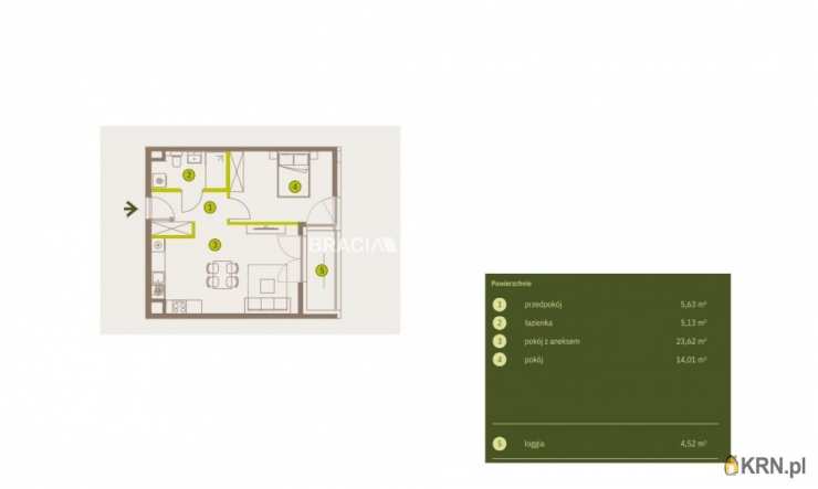 Mieszkanie  na sprzedaż, 2 pokojowe, Kraków, Prądnik Biały, ul. Imbramowska