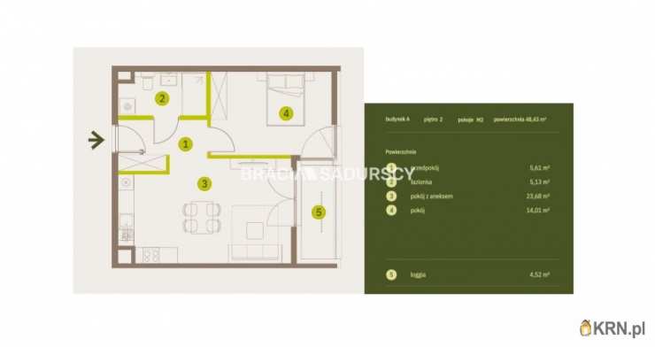 Mieszkanie  na sprzedaż, 2 pokojowe, Kraków, Prądnik Biały, ul. Imbramowska
