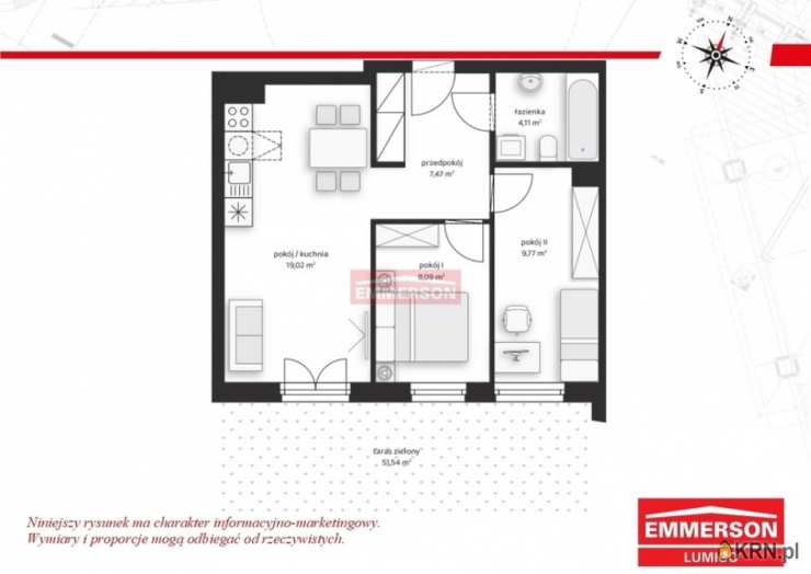 3 pokojowe, Kraków, Prądnik Biały, ul. , Mieszkanie  na sprzedaż