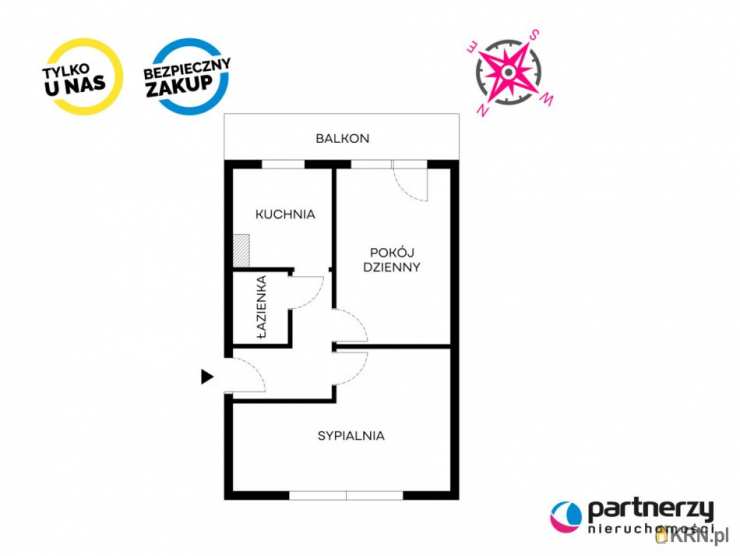 Gdańsk, Wrzeszcz Górny, ul. Grunwaldzka, 2 pokojowe, Mieszkanie  na sprzedaż